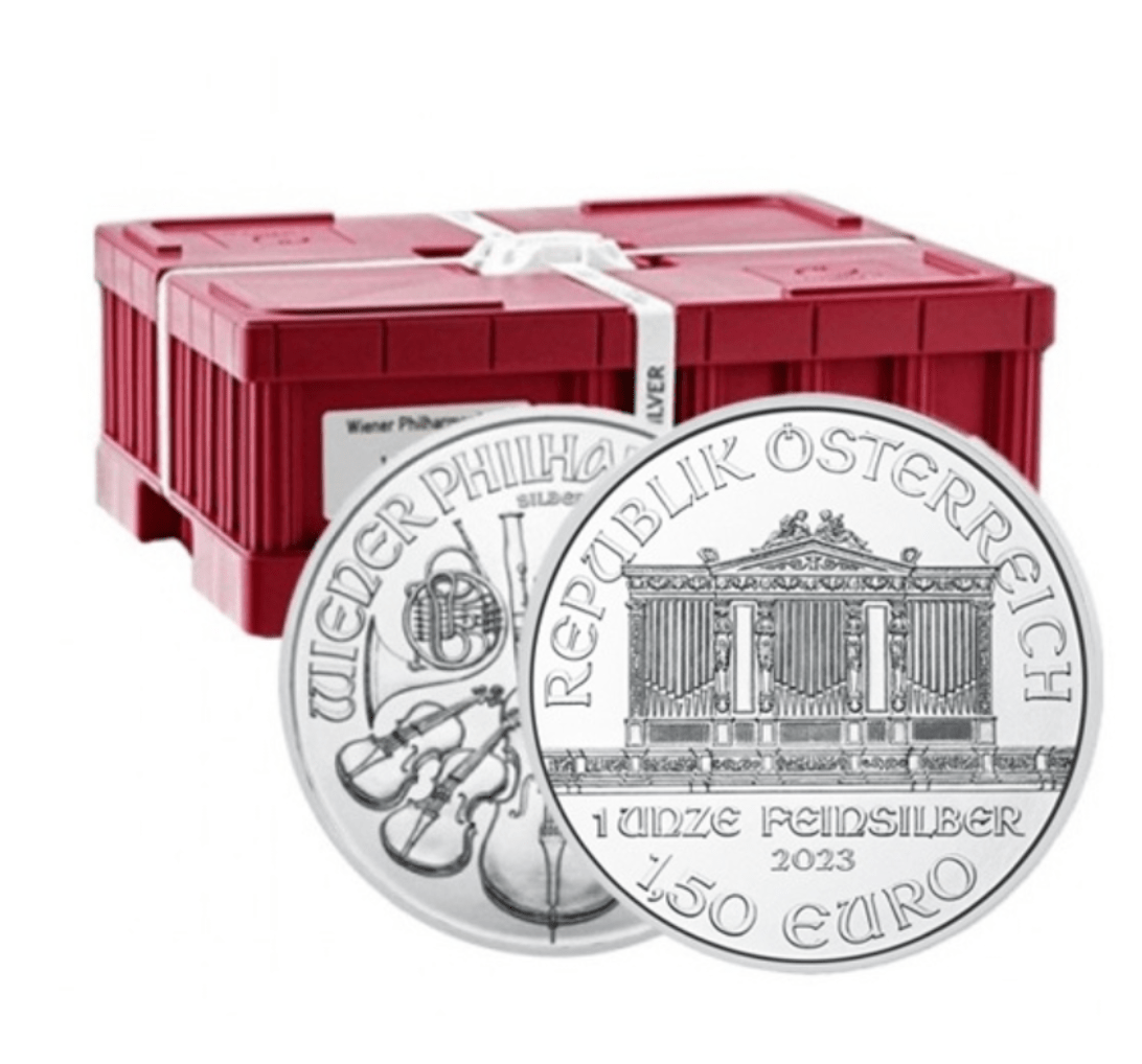 Wiener Philharmoniker monsterbox 500 stuks 1 ounce zilver