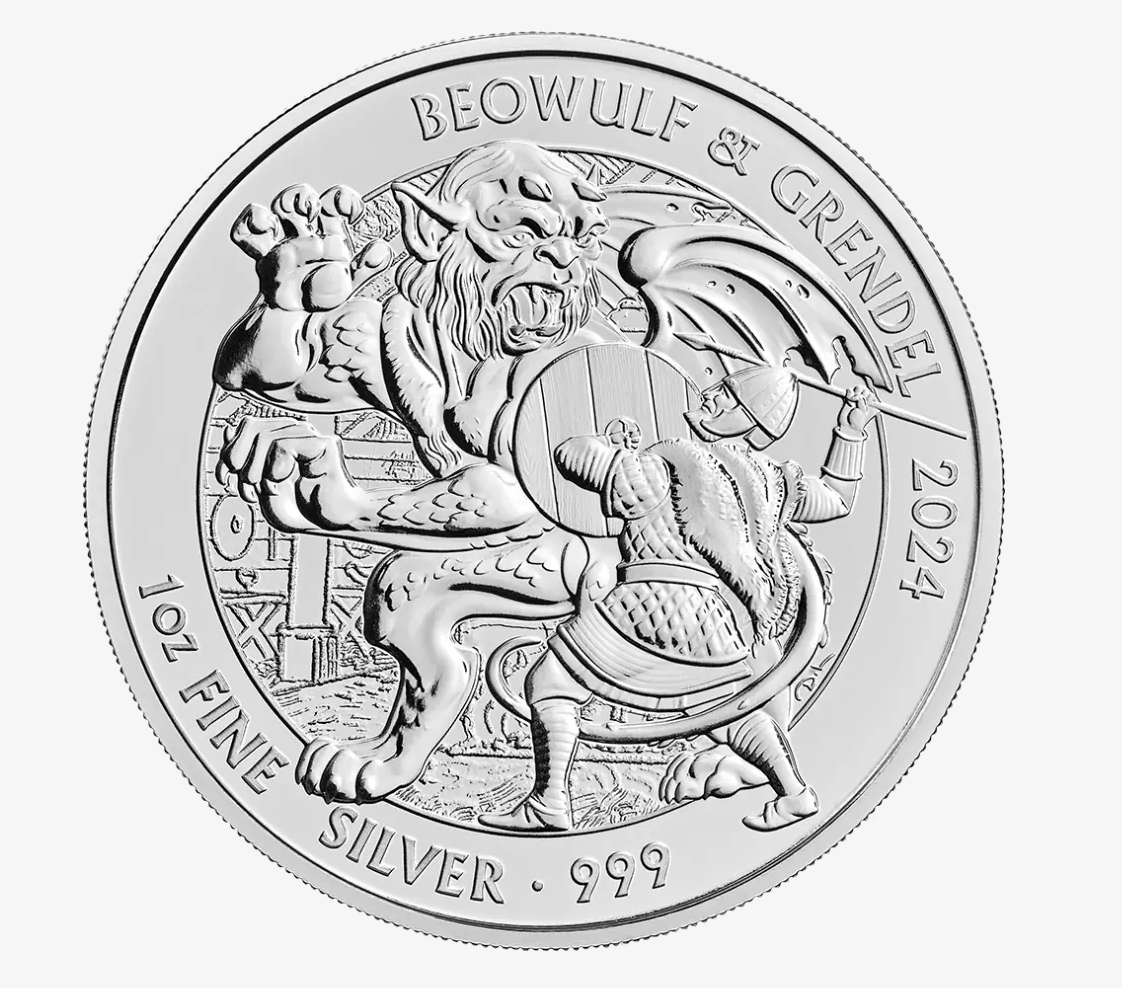 1 ounce Beowulf Myths and Legends zilver | 2024