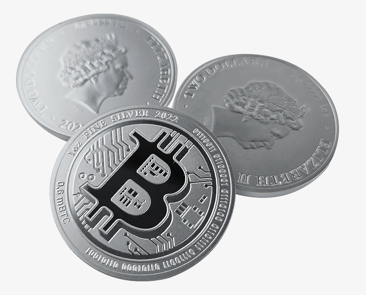 Bitcoin 1 ounce zilver 2022