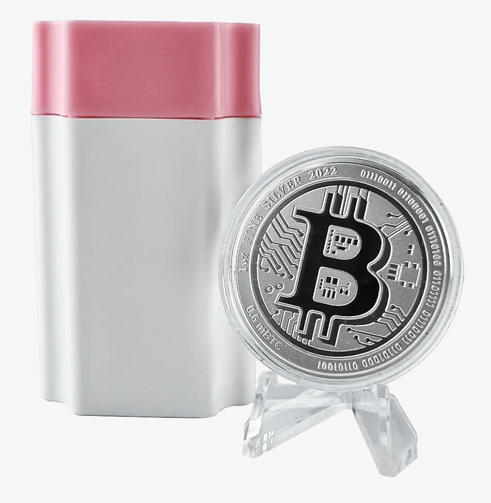 Bitcoin 1 ounce zilver 2022
