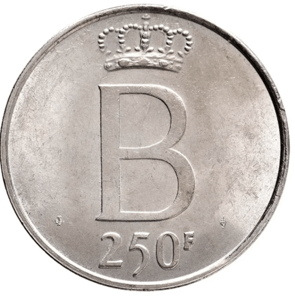 250 Belgische Frank 1976 Koning Boudewijn