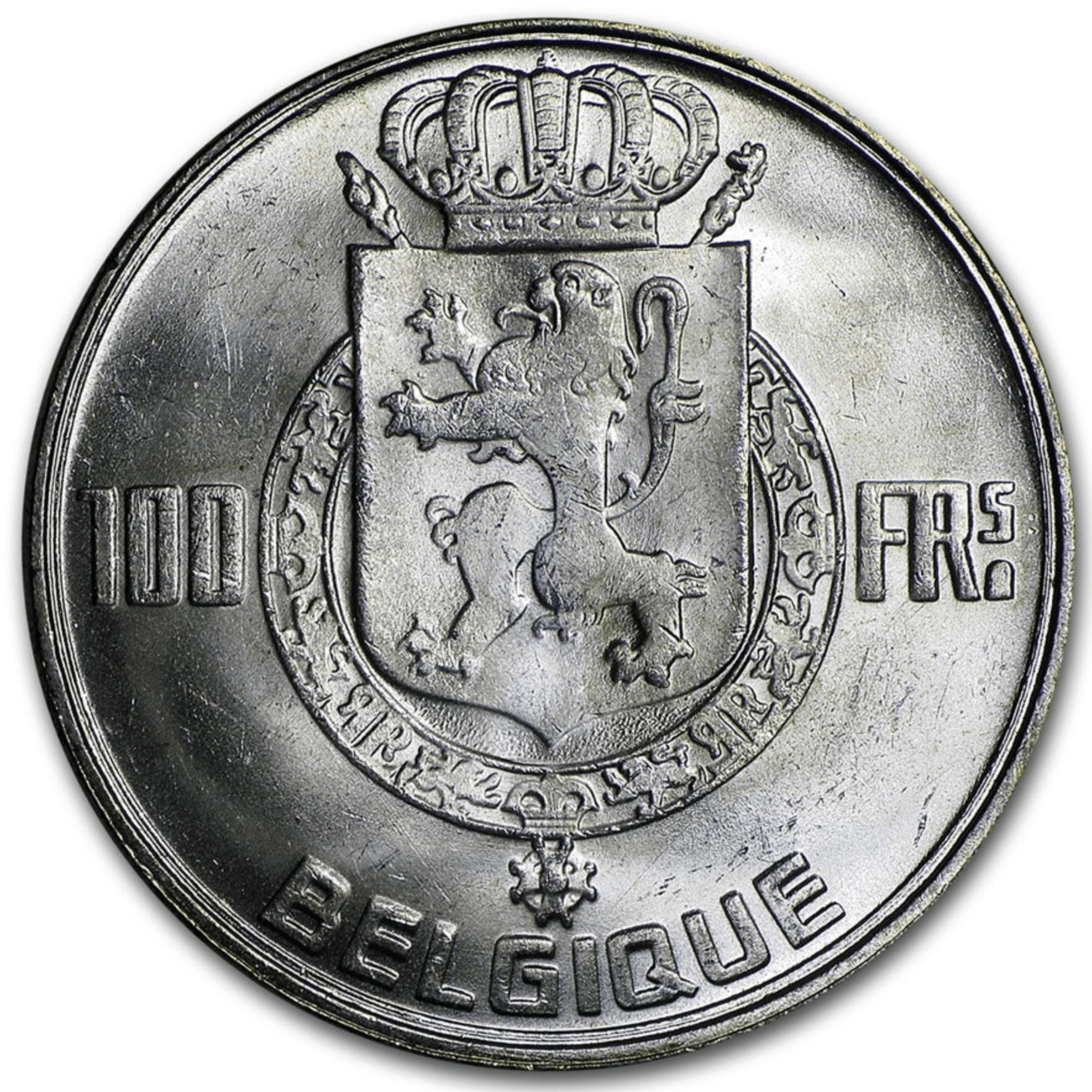 100 Belgische frank 1948 - 1951 VIER koningen