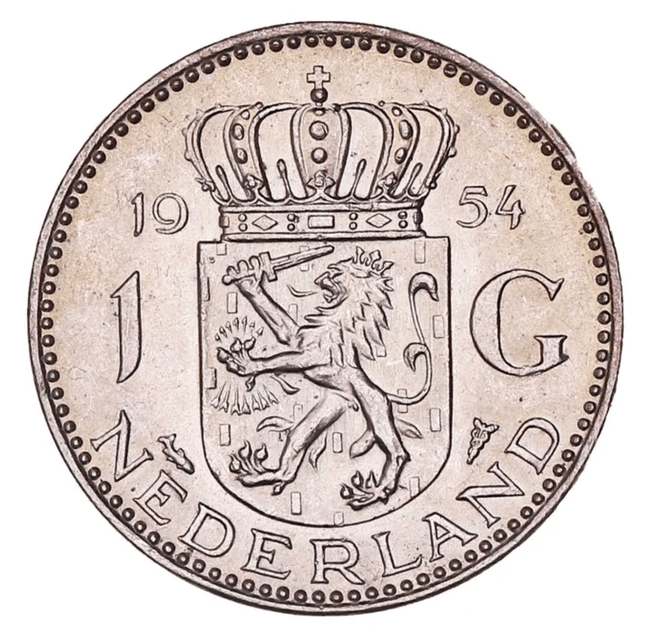 1 Nederlandse Juliana Gulden 1954 - 1967